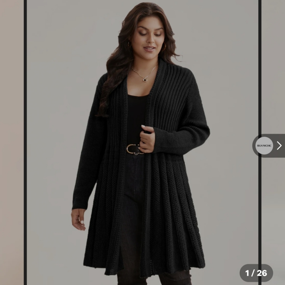 BloomChic Cardigan in Black NWT, Size22-24W